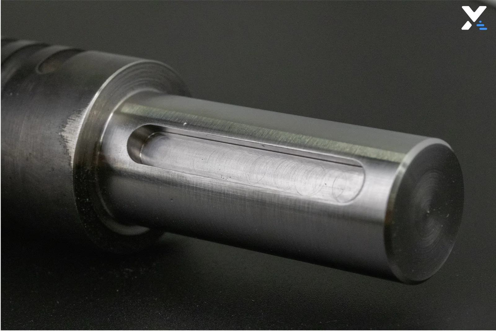 Repaired extrusion screw after final milling