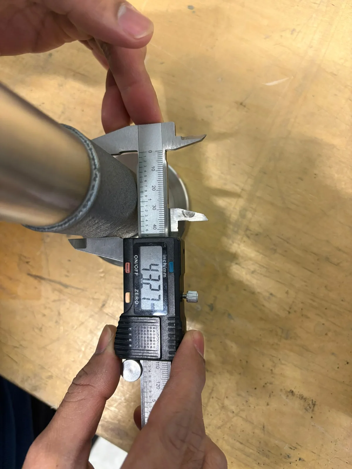 Measurement of the spindle after Inconel 718 LMD deposition